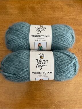 Yarn Bee Tender Touch Acrylic Yarn - Pale Teal